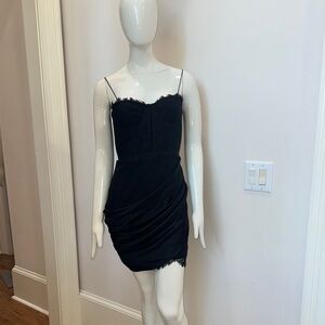 Elegant Black Spaghetti Strap Dress